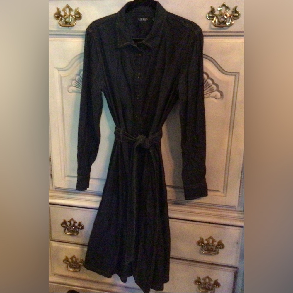 RALPH.LAUREN/DENIM.SHIRT.DRESS - Picture 5 of 13